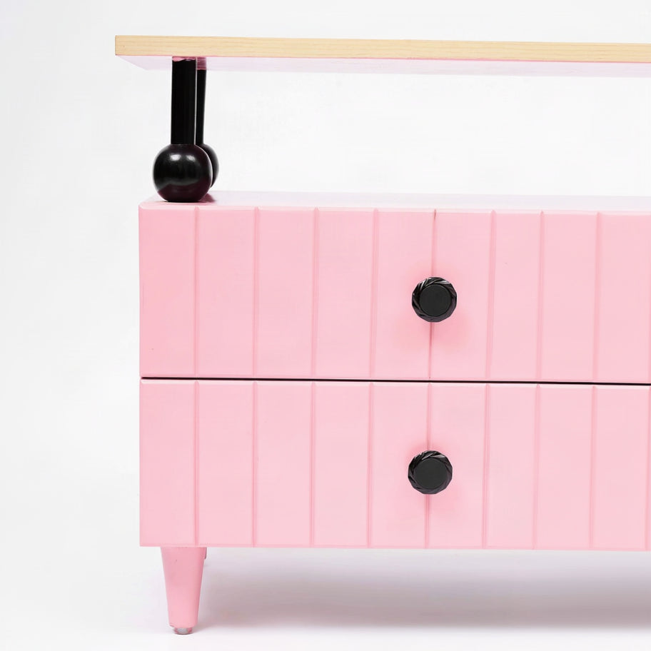 Pink Bloom Side Table- Double