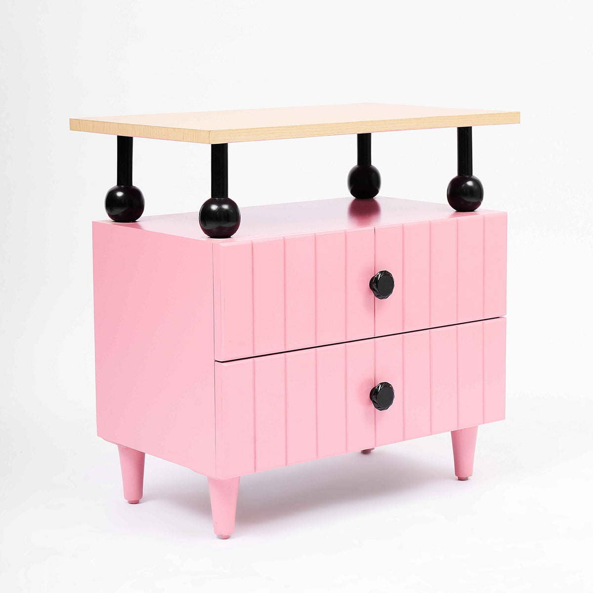 Pink Bloom Side Table- Double